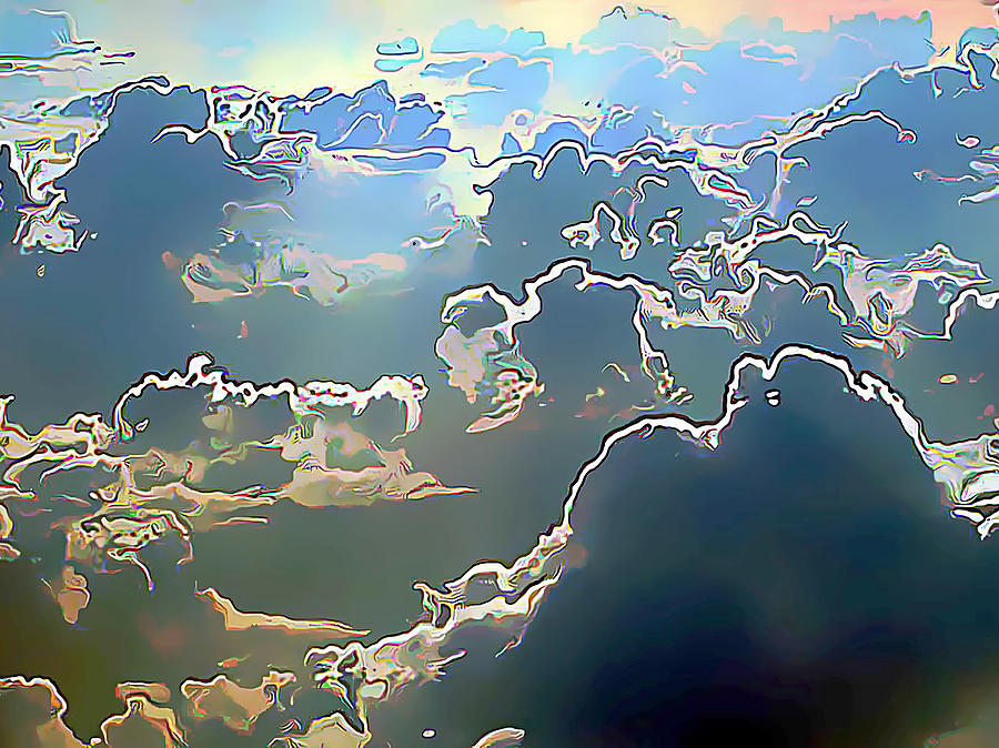 Clouds Painted in Air Digital Art by Wernher Krutein