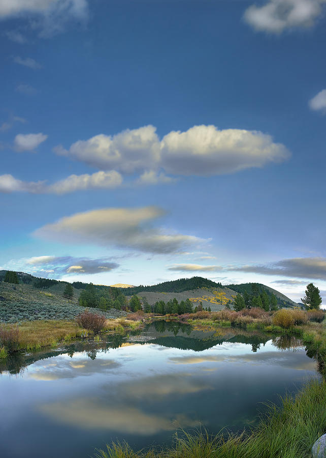 Clouds Reflected In Salmon River Idaho Photograph by Tim Fitzharris