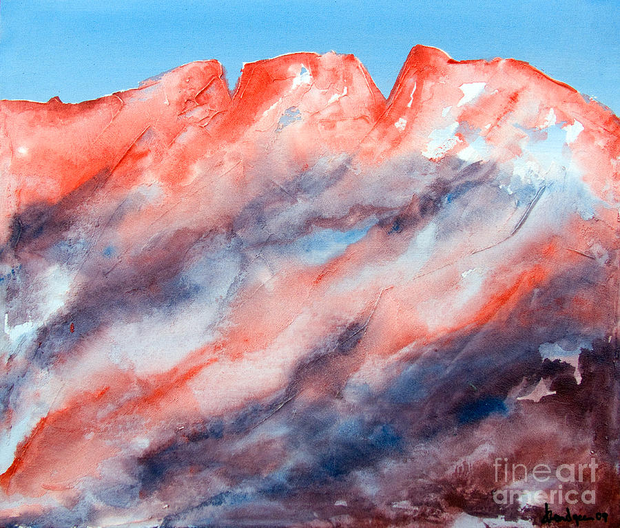 Clouds Roll In Painting by Kandyce Waltensperger
