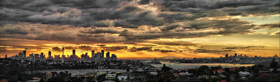 Clouds rose over the city Photograph by Andrei SKY