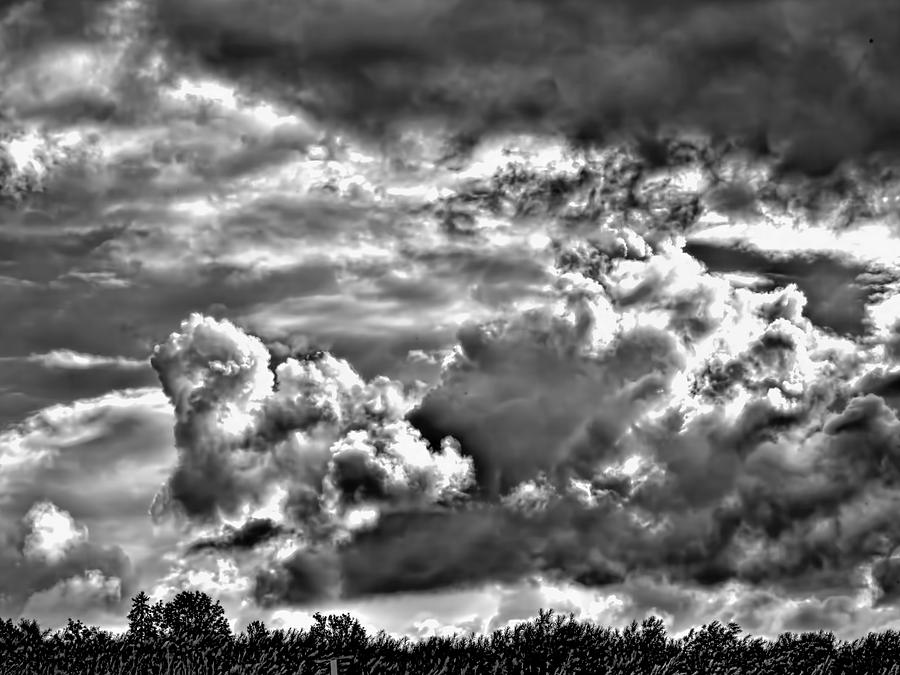 clouds sep B/W - cloudformation in dark and light Photograph by Leif ...