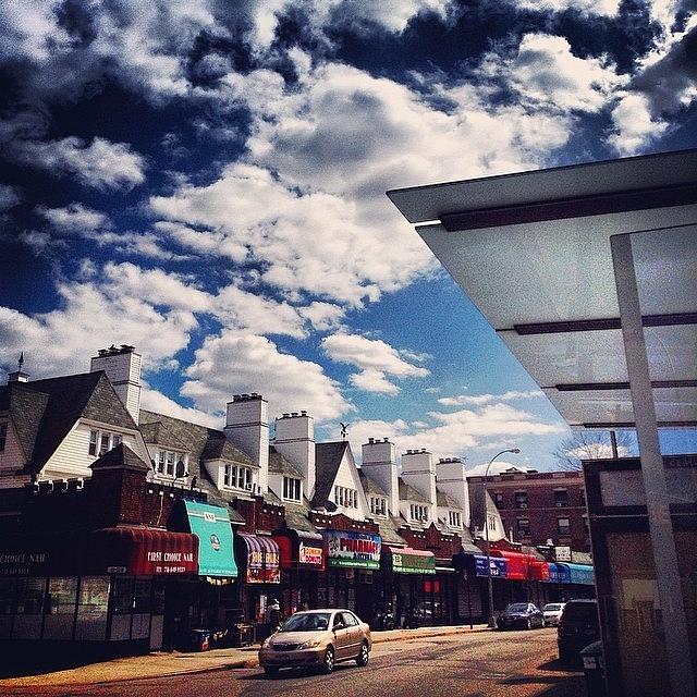 Ny Photograph - #clouds #sky #buildings #street by Christopher Adamo-Rocco