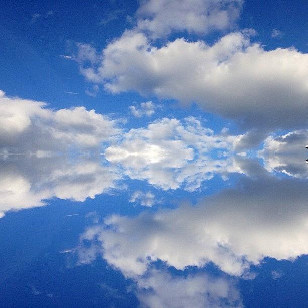 Mirror Photograph - Clouds #sky#clouds#irish #images by Luis Aviles