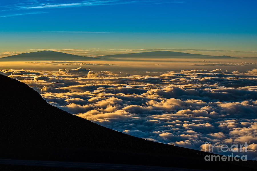 Haleakala National Park Photograph - Clouds - the summit of Haleakala Volcano in Maui. by Jamie Pham