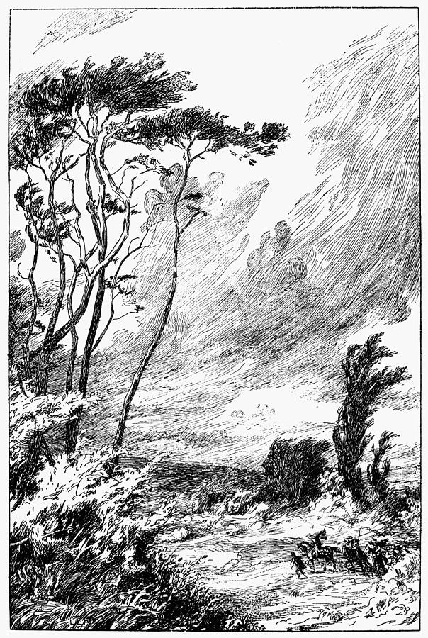 Cloudscape, C1900 Drawing by Granger