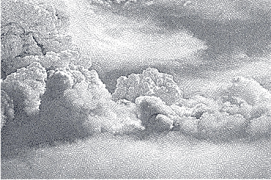 Cloudscape Drawing by GeorgePeters