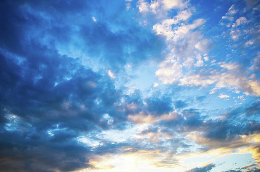 Cloudscape In Blue Photograph by Maodesign