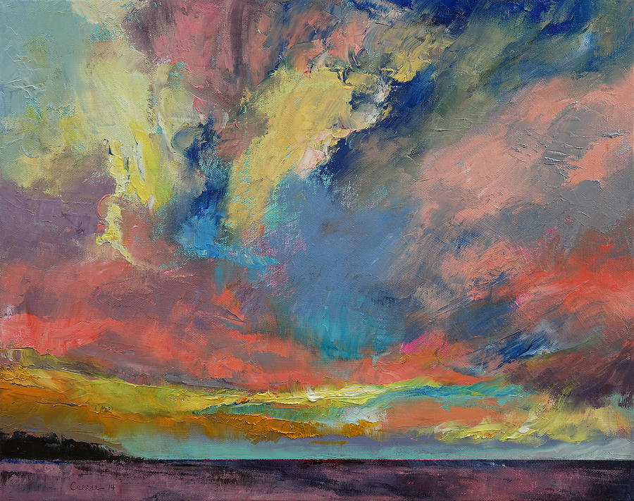 Impressionism Painting - Cloudscape by Michael Creese