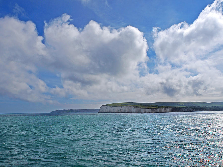 Cloudscape Over the White cliffs of Dover Photograph by Gill Billington