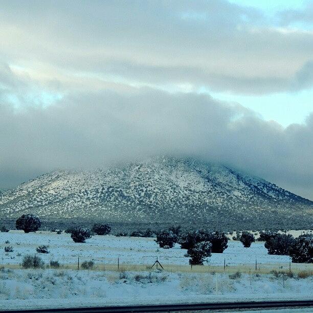 Winter Photograph - Cloudy Arizona Mountain by Kelli Stowe