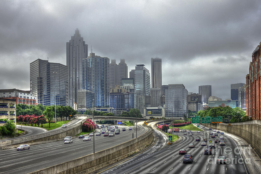 Cloudy Atlanta Capital Of The South Photograph