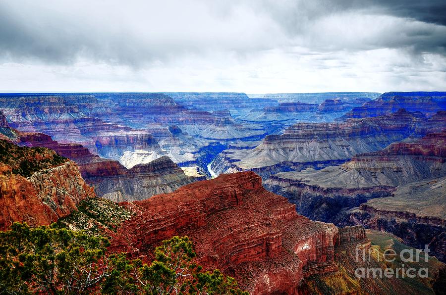 Cloudy Day At The Canyon Photograph by Paul Mashburn