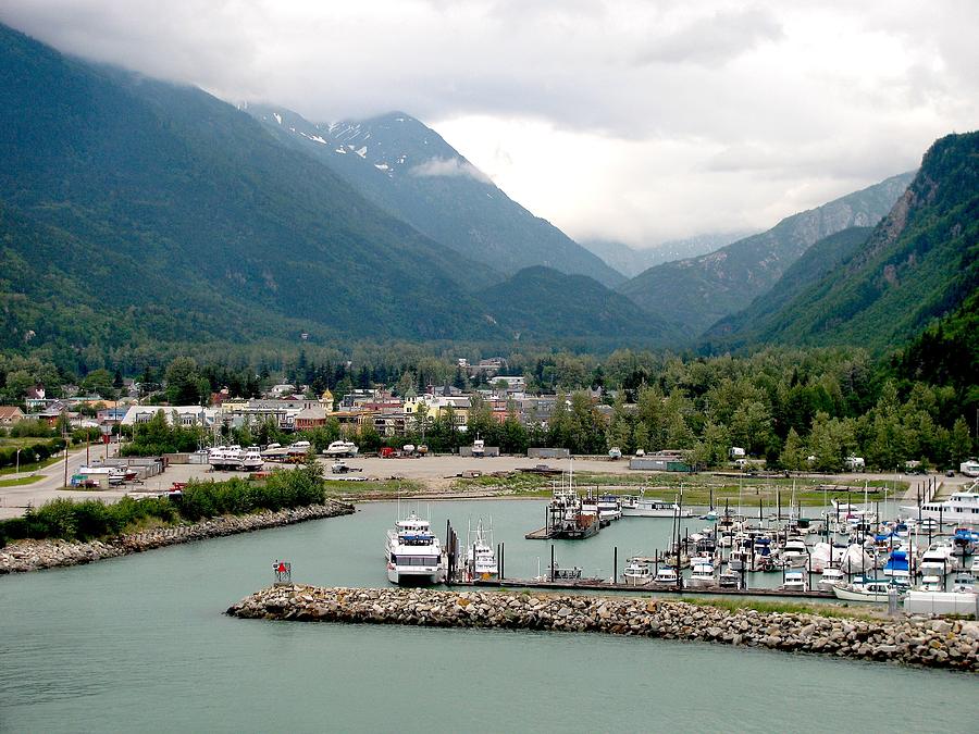 Cloudy Day in Skagway Photograph by Steven Parker