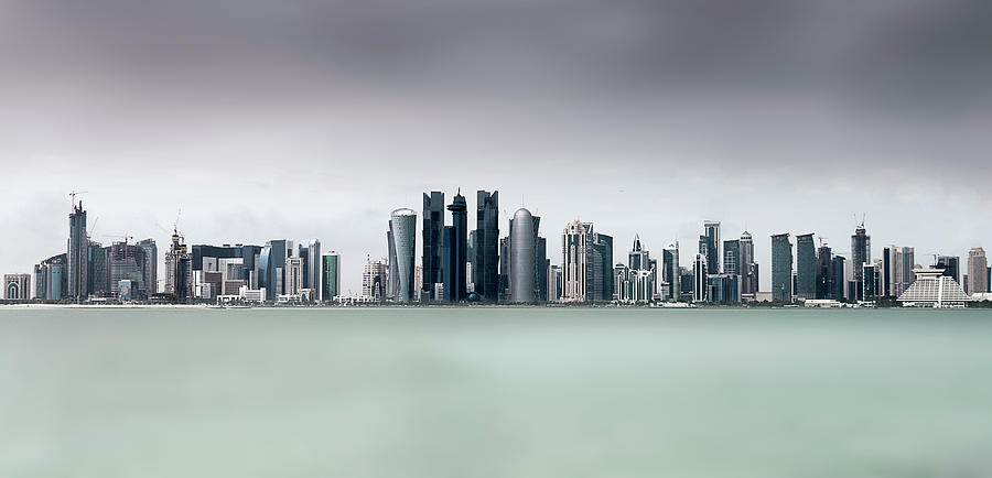 Architecture Photograph - Cloudy Doha .. by Ahmed Lashin