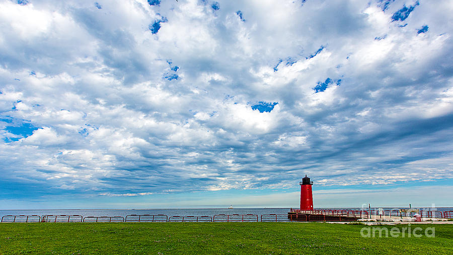 Cloudy Milwaukee Harbor Photograph by Andrew Slater