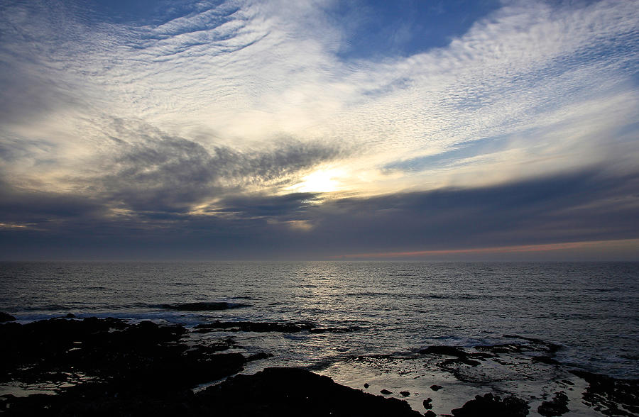 Blue Cloudy Sky Sunset Photograph by Athena Mckinzie