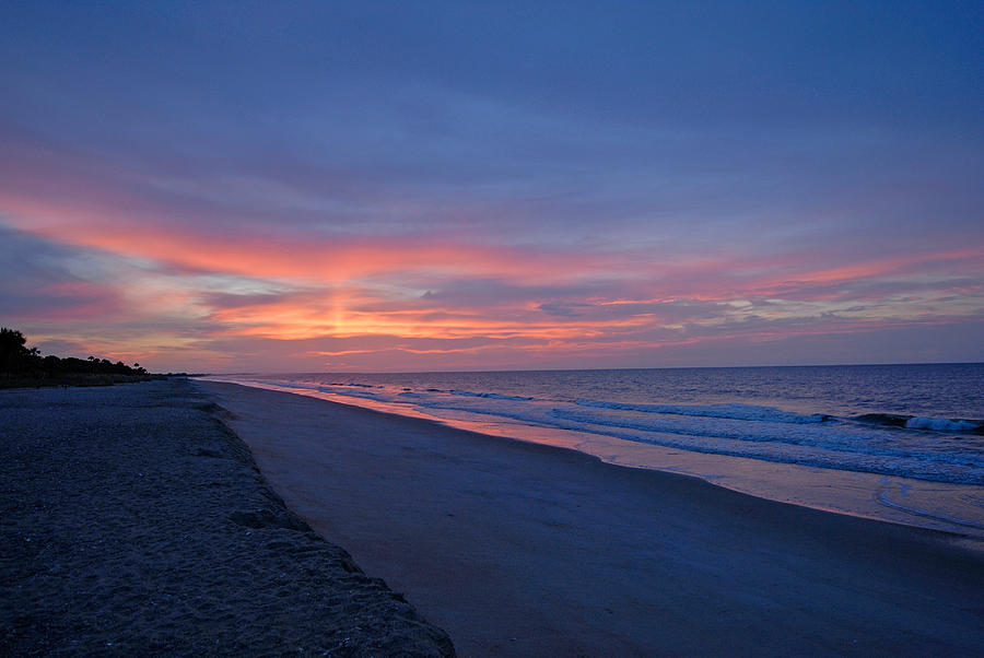 Sunset Photograph - Cloudy Sunrise on Edisto Island by Willie Harper