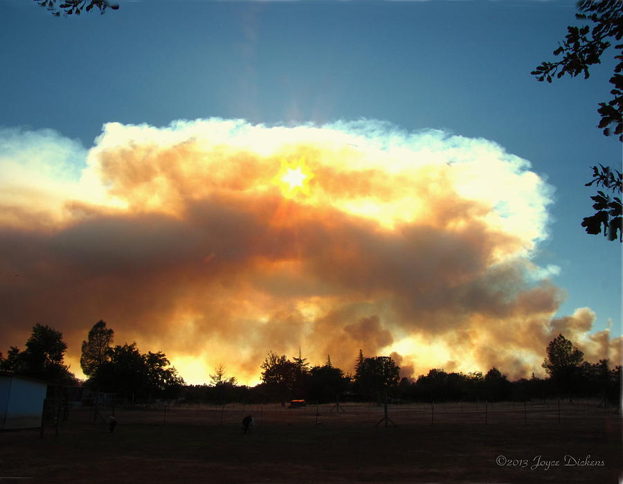 Clover Fire At 5 25 PM Photograph by Joyce Dickens