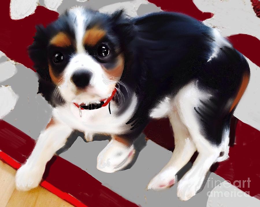 Clover the Cavalier King Charles Painting by Craig Nelson