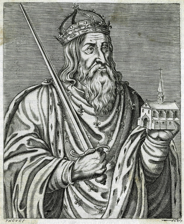 Clovis I, King Of The Franks Drawing by Mary Evans Picture Library