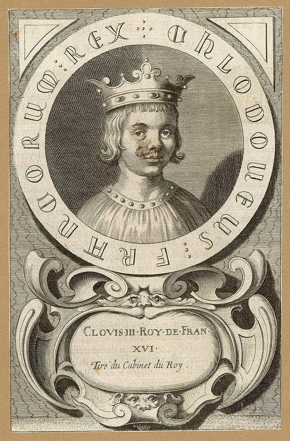 Clovis IIi Merovingian King Of Neustria Drawing by Mary Evans Picture ...