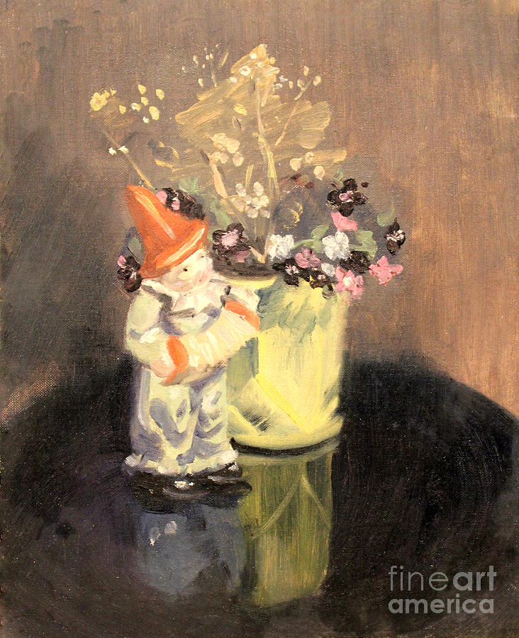 Clown and Flowers 1939 Painting by Art By Tolpo Collection