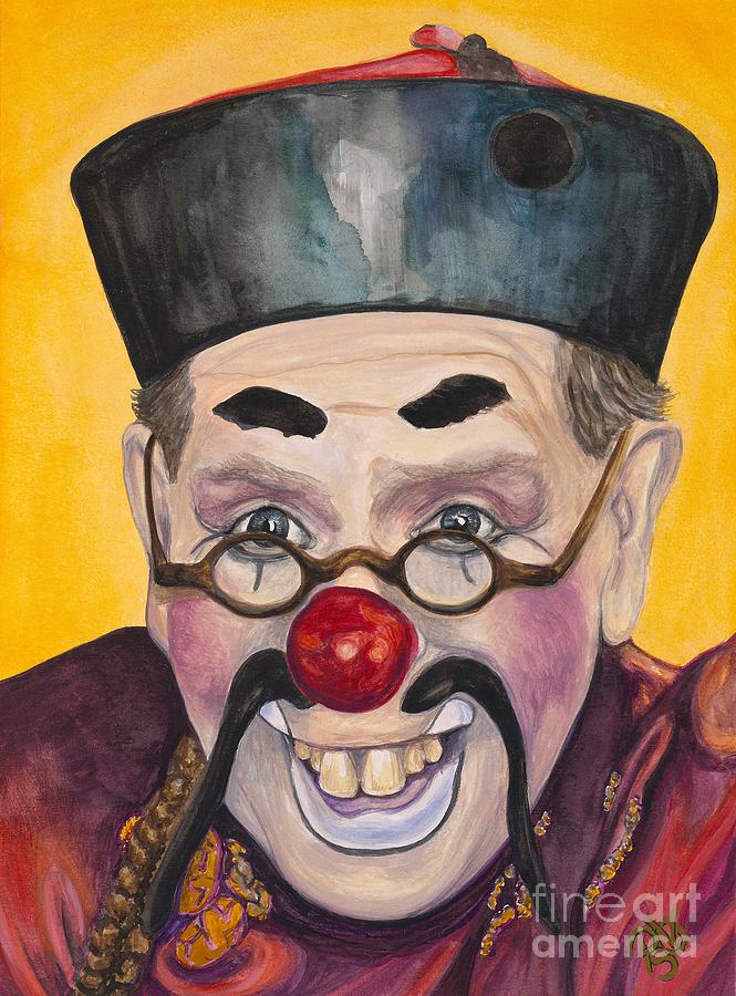 Clown Painting - Watercolor Clown #15  Bill Gillespie by Patty Vicknair