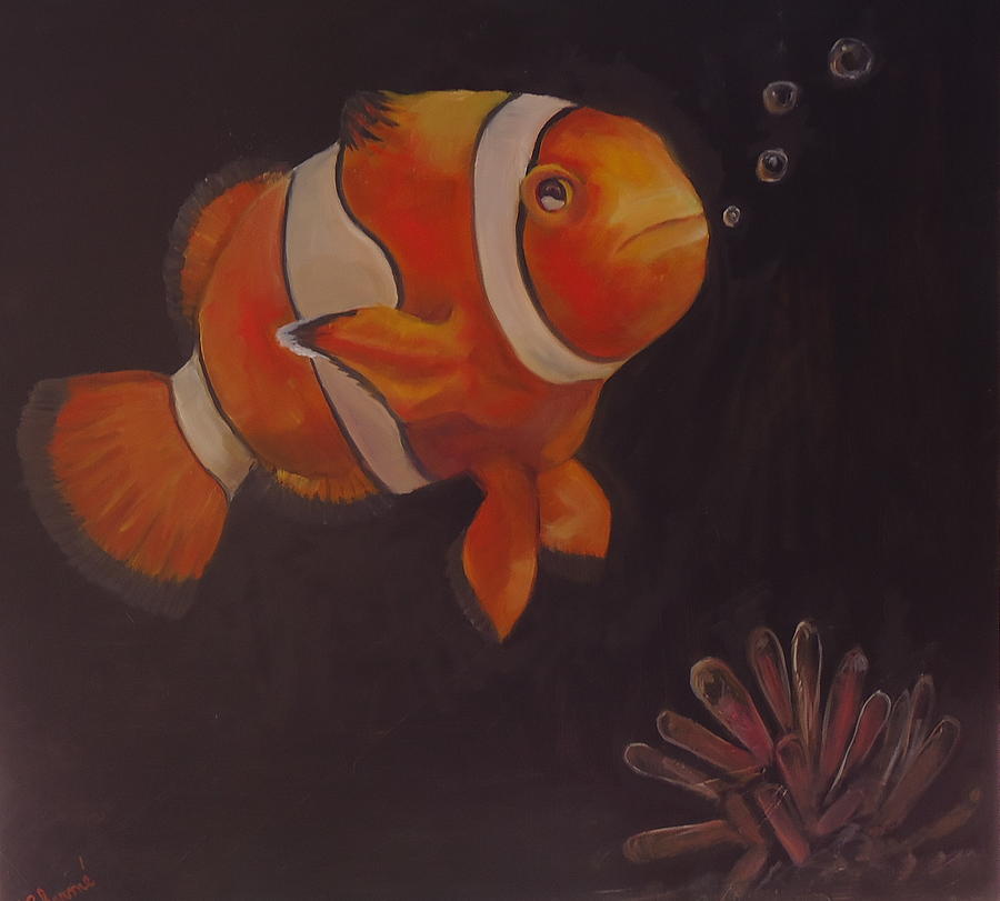 Clown Fish Painting by Charme Curtin