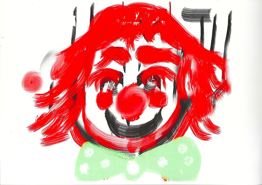 Clown Painting by Roger Cummiskey