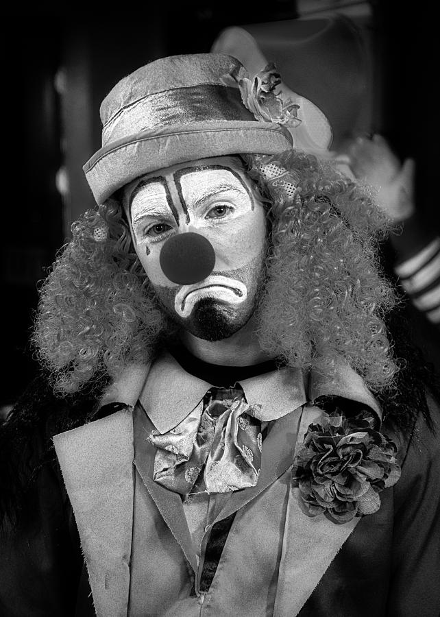 Clown Sadness Photograph by Clifford Beck | Fine Art America