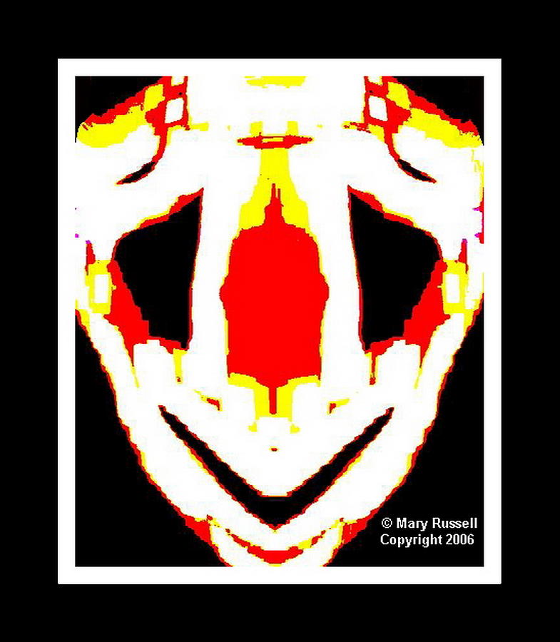 Clown To The Right Digital Art by Mary Russell