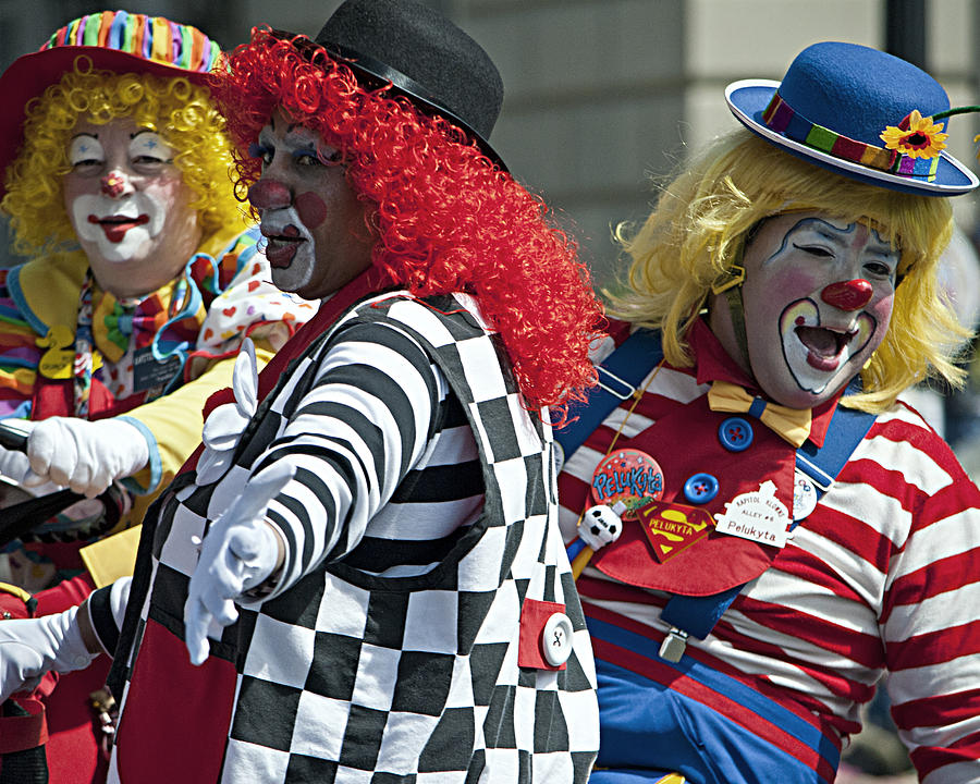 Clowns Photograph - Clowning Around 2 by Leslie Cruz