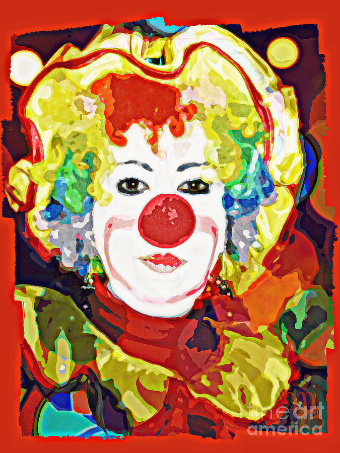 Clowning Around Digital Art by Mindy Bench