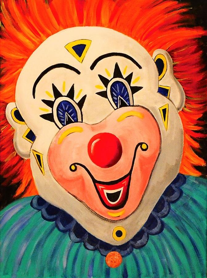 Clowning Around Painting by Nancy Sisco