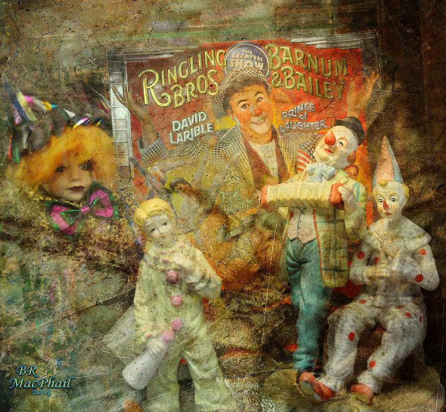 Doll Photograph - Clowning Bright by Barbara R MacPhail