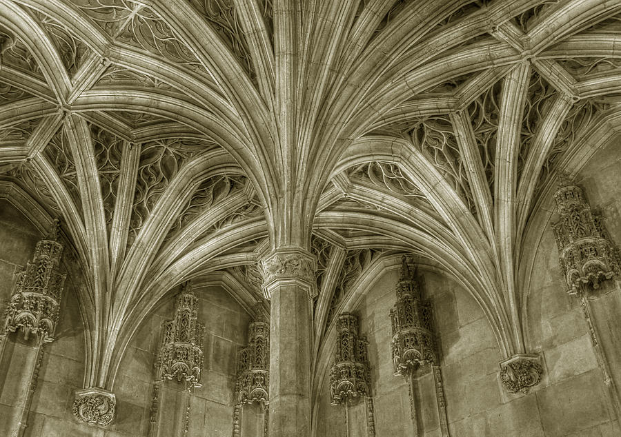 Cluny Museum Ceiling Detail Photograph by Michael Kirk
