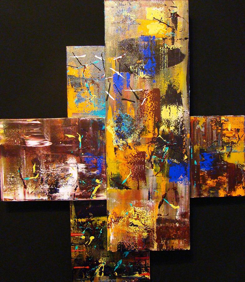 Cluster Fuck Painting by Stephen P ODonnell Sr