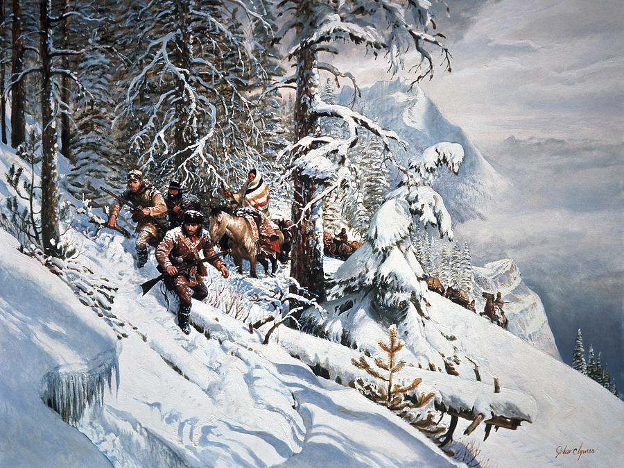 Winter Painting - Clymer Lewis And Clark by Granger