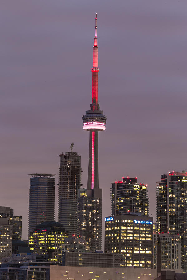 CN Tower at Sunset Photograph by John McGraw