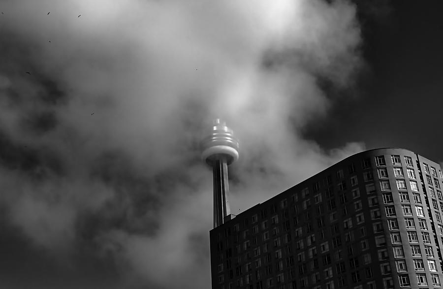 CN Tower in Cloud Photograph by Nicky Jameson
