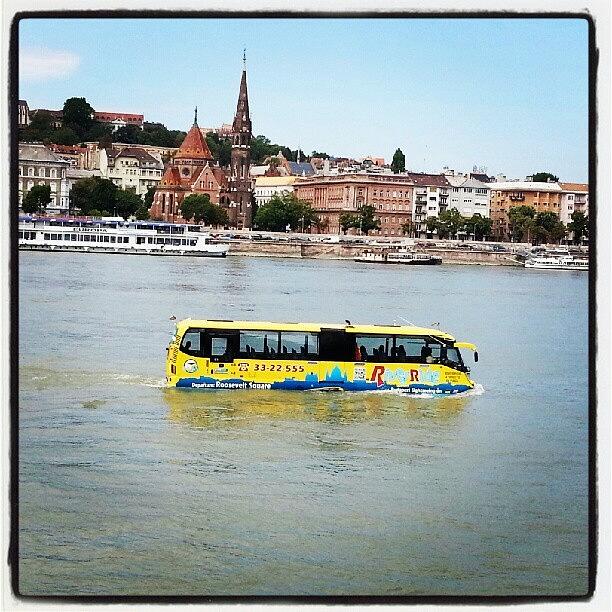 Cool Photograph - #coach On The #danube #river #budapest by Peter Galazka