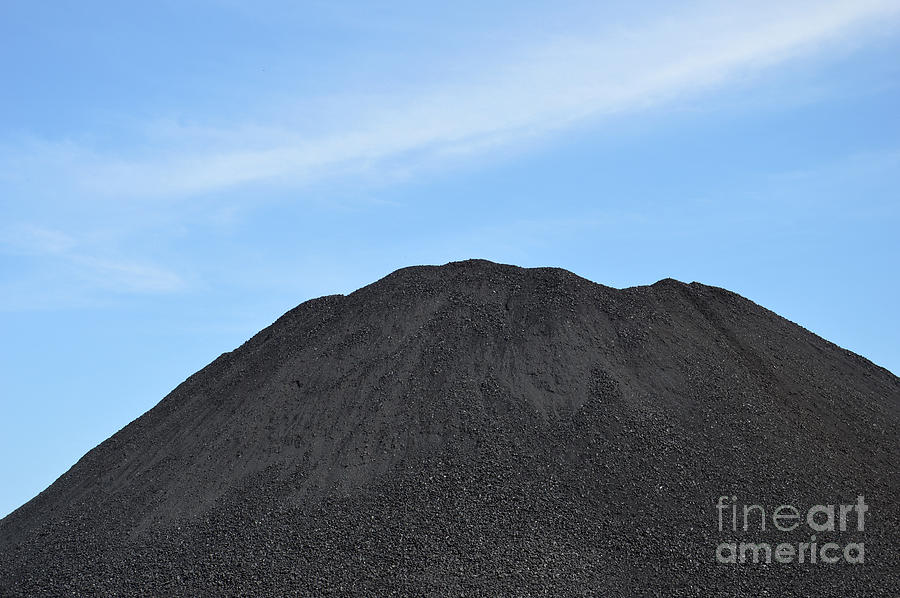 Shovel Photograph - Coal Dunes  by Antoni Halim