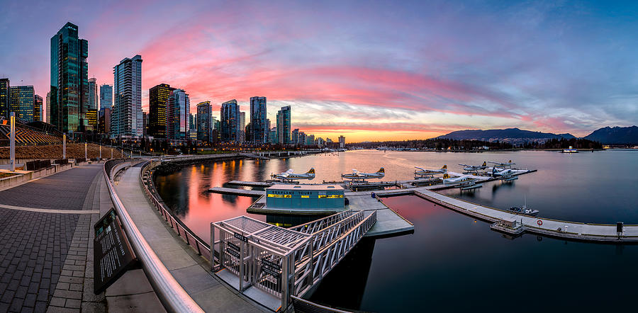 Sunset Photograph - Coal Harbour Sunset by Alexis Birkill