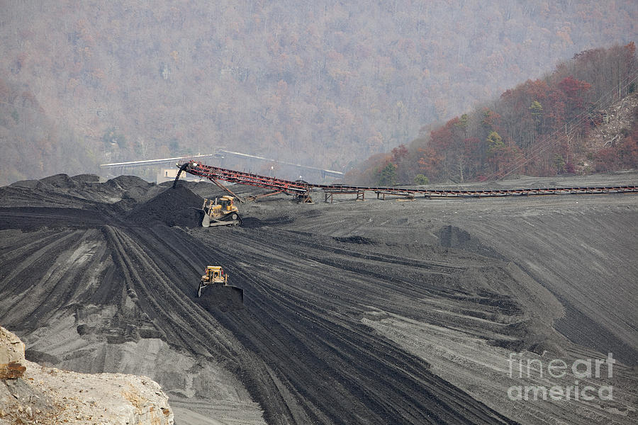 Coal Impoundment Dam Photograph by Jim West
