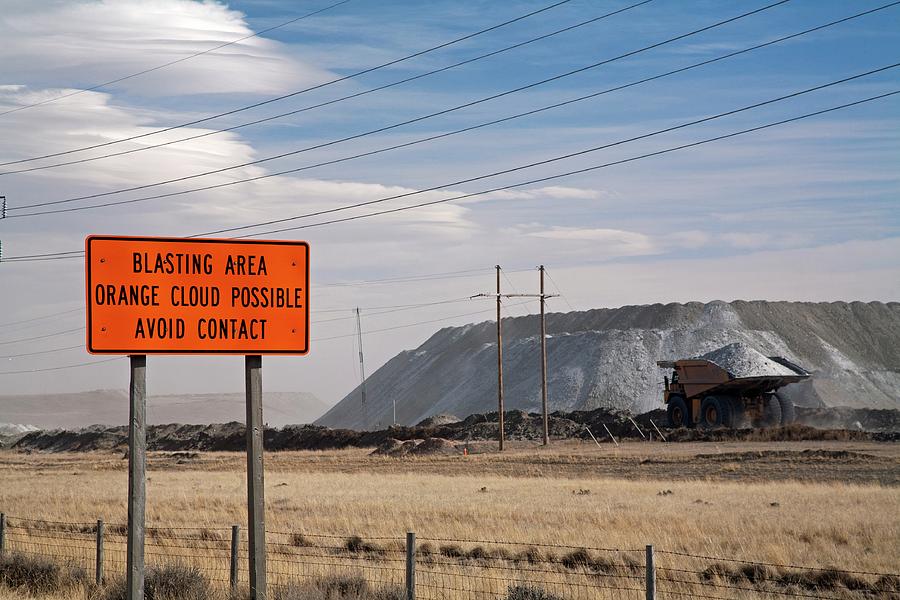 Coal Mine Warning Sign Photograph by Jim West