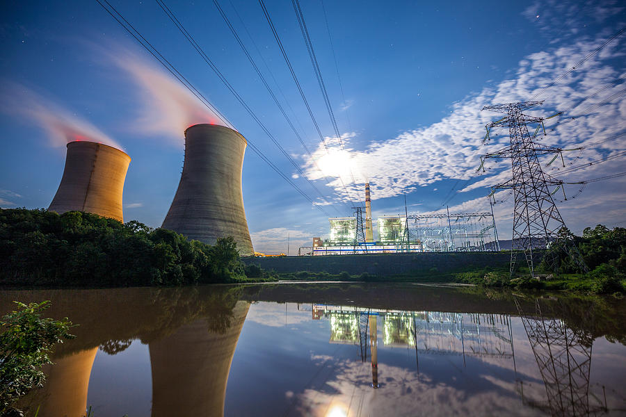 Coal Power Plant At River Photograph by Zhongguo