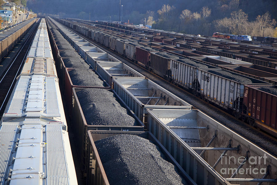 Coal Trains Photograph by Jim West