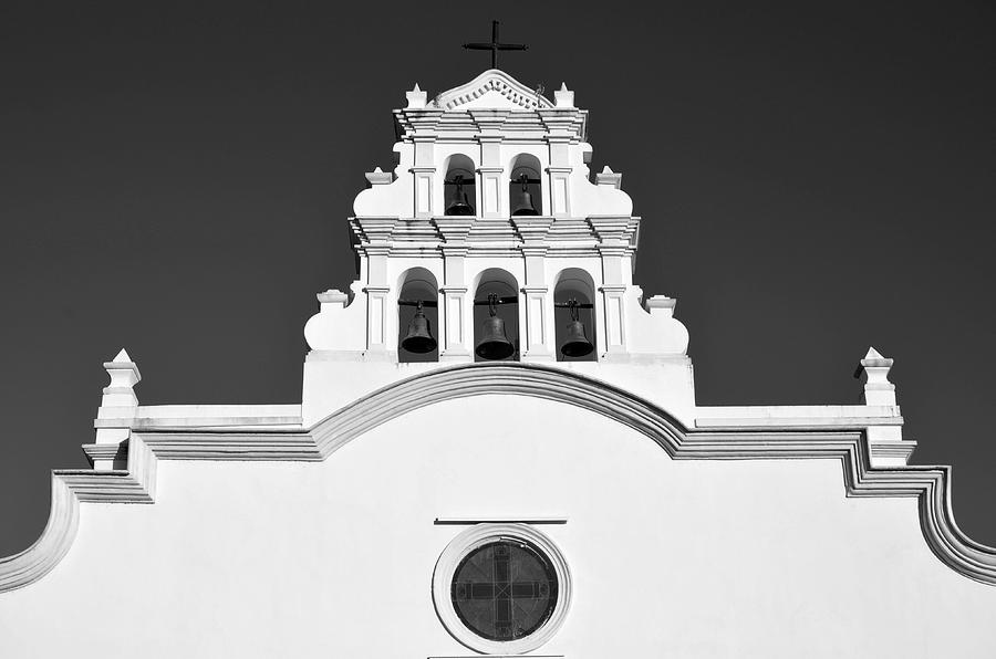 Coamo Church Detail B W 2 Photograph by Ricardo J Ruiz de Porras