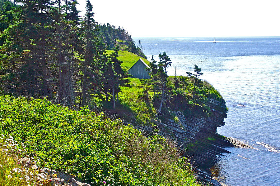 Coast along Gaspe Bay in Forillon National Park, Quebec, Canada Photograph by Ruth Hager