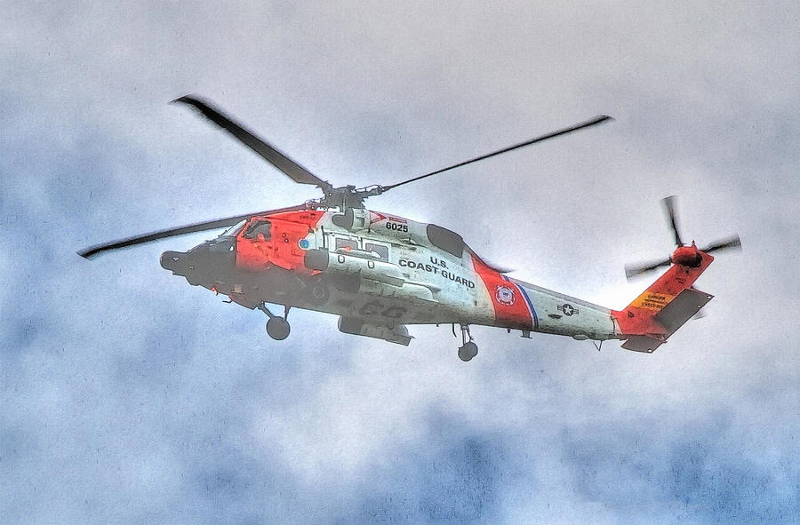 Coast Guard Copter Photograph by Constantine Gregory